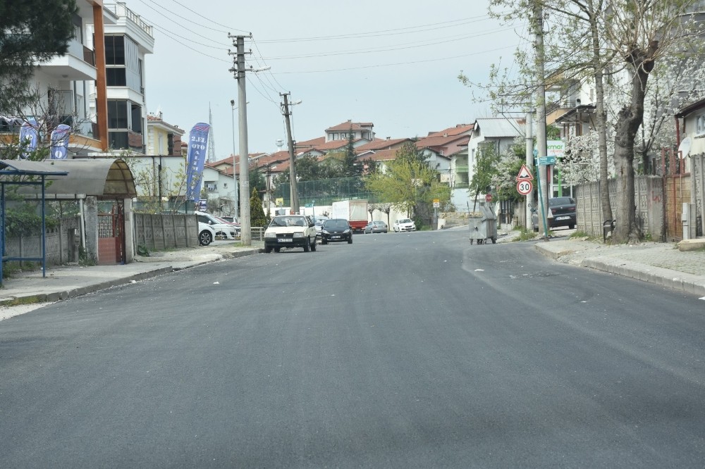 Türbe caddesinde alt yapı çalışmaları tamamlandı 