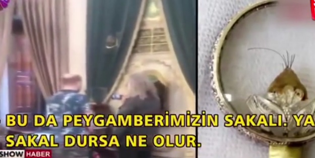 Türbede kutsal emanetlere alçak sözler!