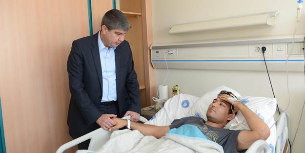 Türel patlamada yaralananları ziyaret etti