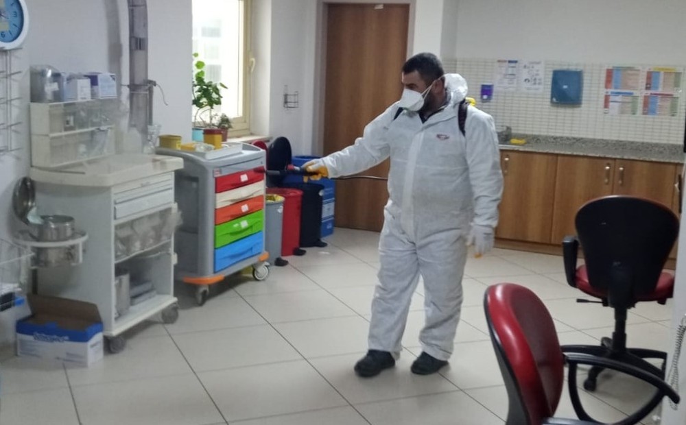 Turgutlu Belediyesi’nden dezenfekte mesaisi 