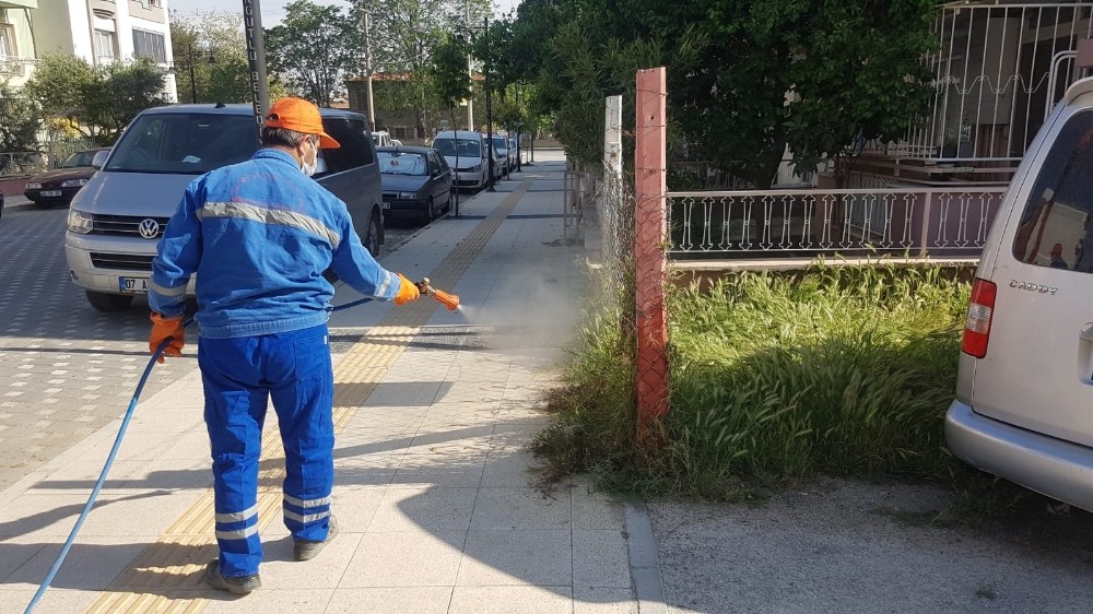 Turgutlu Belediyesinden karantina mesaisi 