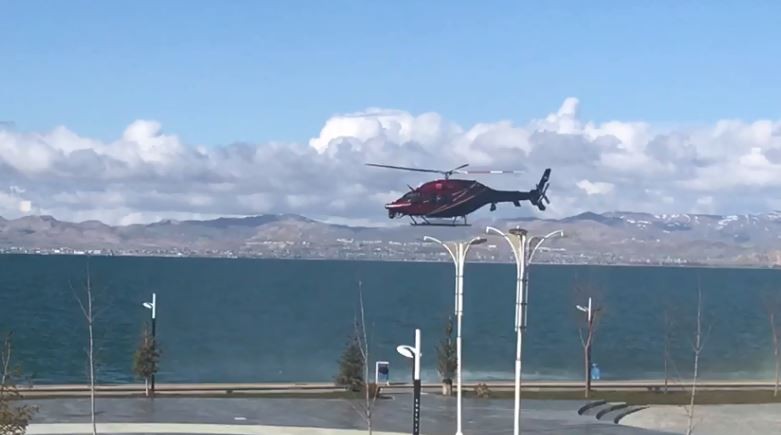 Turizm ilçesi Edremit’te helikopter destekli denetim 