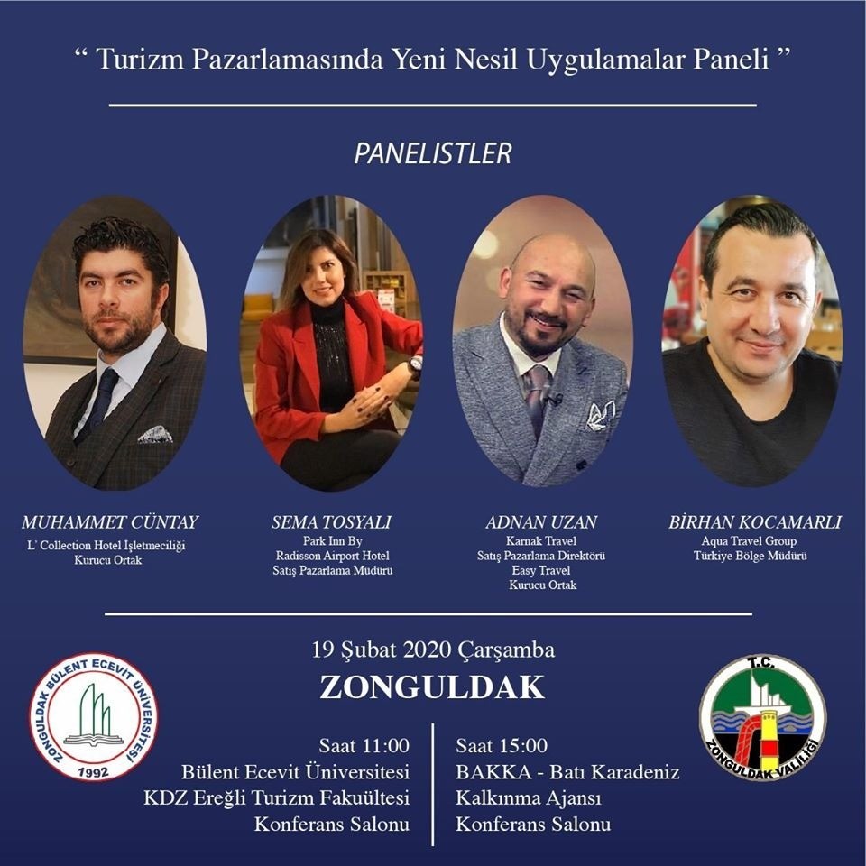 Turizm pazarlamasında yeni nesil uygulamalar Zonguldak’ta konuşulacak 