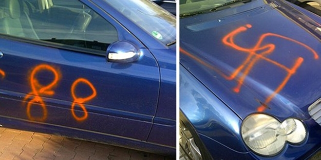 Türk başkana alçak Nazi saldırısı!