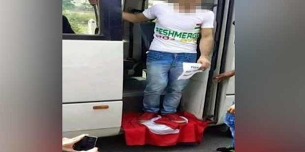 Türk bayrağına basan alçağın ifadesi ortaya çıktı