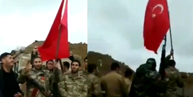 Türk bayrağını diken Azerbaycan askerinden Türkiye'ye mesaj var!