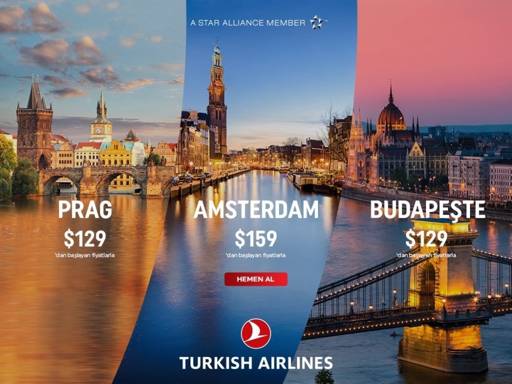 Türk Hava Yolları’ndan Orta Avrupa yolcuları için kampanya 