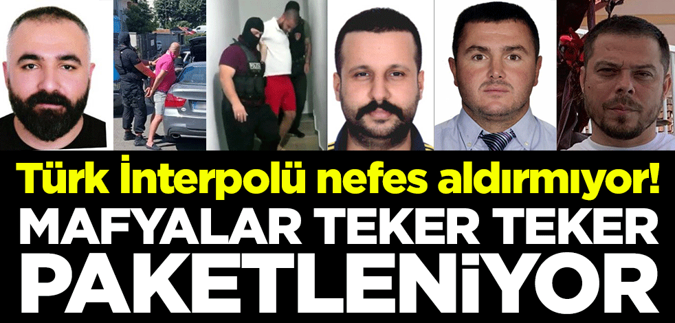 Türk İnterpolü nefes aldırmıyor! Mafyalar teker teker paketleniyor