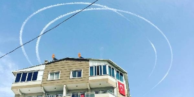 Türk jetleri PYD'ye havadan mesaj gönderdi