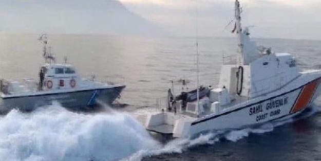 Türk kara sularını ihlal eden Yunan botuna müdahale!
