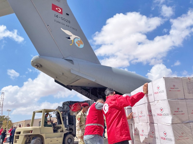 Türk Kızılay, sel felaketi sonrası Libya'da