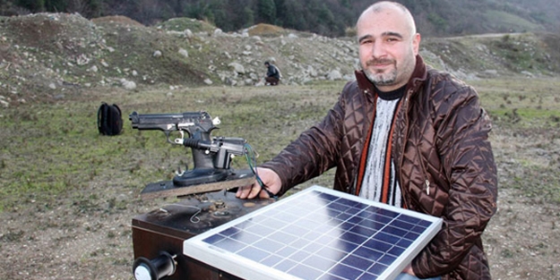 Türk mucitten solar enerjili silah