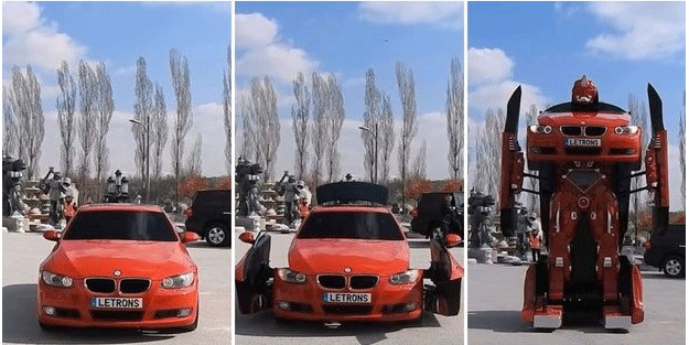 Türk mühendisler BMW'yi transformes'a çevirdi
