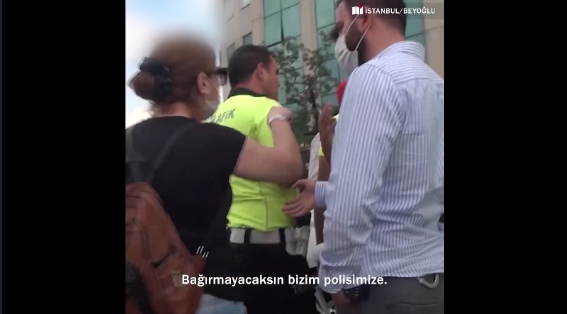 Türk polisine bağıran Iraklıya vatandaştan sert tepki