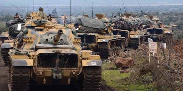 Türk tankları Afrin'e girince teröristler bakın ne yapmış!