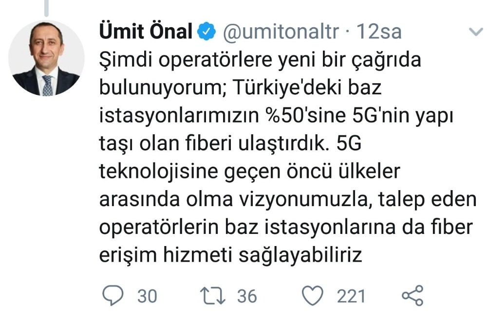 Türk Telekom CEO’su ortak altyapı çağrısı yaptı 