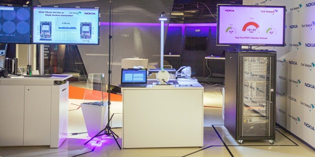 Türk Telekom, Nokia ile birlikte gerçekleştirdiği Yeni Nesil PON demosunda veri taşıma hızını 21 kat artırdı
