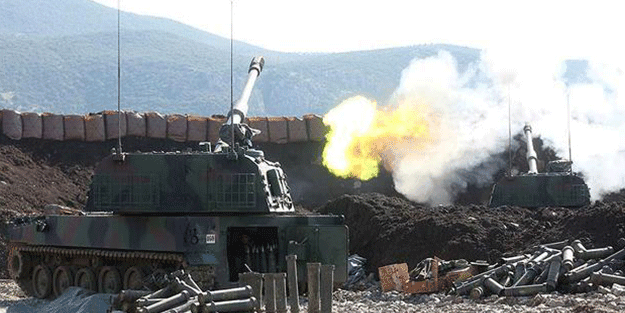 Türk topçusu tam isabet! 9 terörist ex