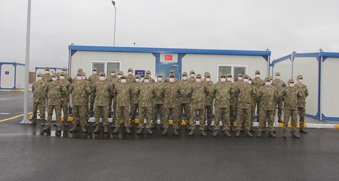 Türk ve Rus Ortak Gözetim Merkezi'nde görev yapacak Türk askerleri Azerbaycan'da