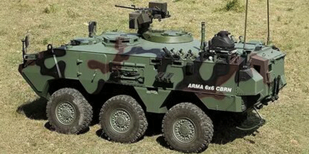 Türk zırhlısı ARMA 6X6’dan gövde gösterisi