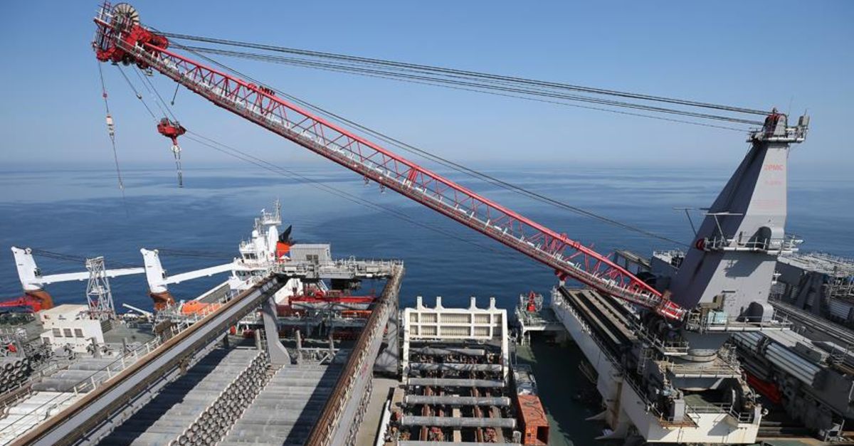 TürkAkım'ın deniz geçişinin yüzde 95'i hazır