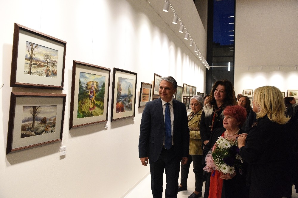 Türkan Şoray’da yılın ilk sergisi açıldı 