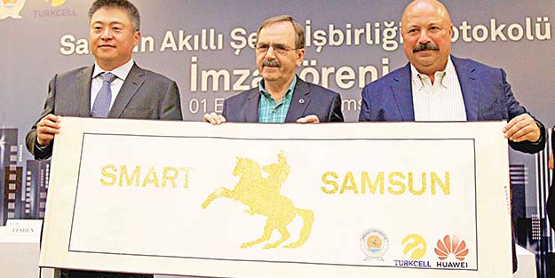 Turkcell ve Huawei Samsun’da akıllı şehir için işbirliği yaptı