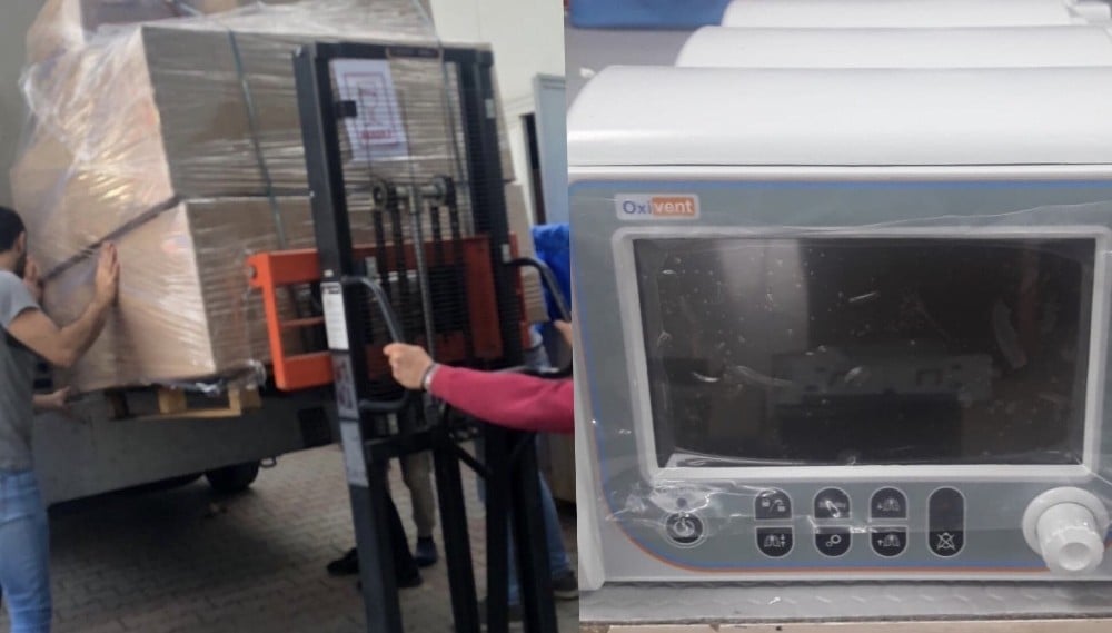 Türkiye, Covid-19 ile mücadele kapsamında Litvanya’ya ventilatör gönderdi 