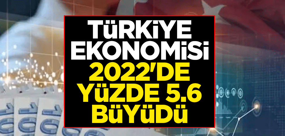Türkiye ekonomisi 2022'de yüzde 5,6 büyüdü