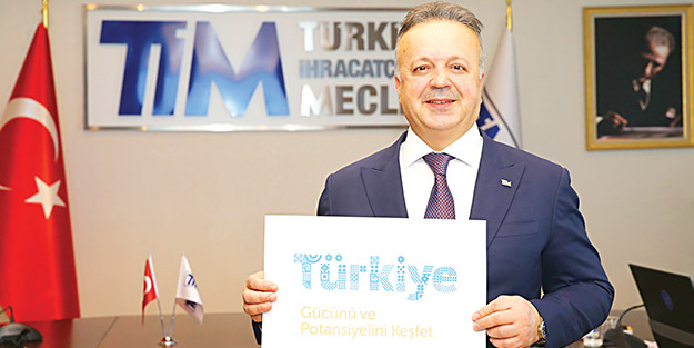 Türkiye logosu için düğmeye bastı