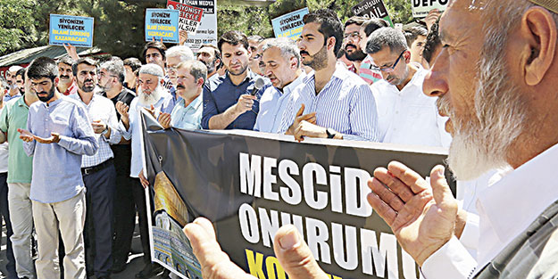 Türkiye Mescid-i Aksa için ayakta