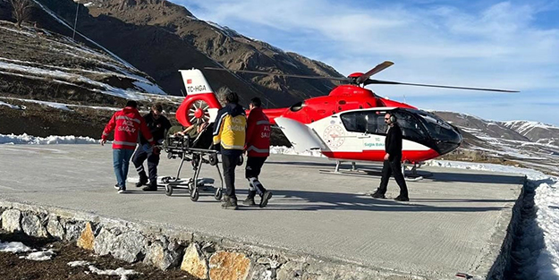 Türkiye nereden nereye! Ambulans helikopter hamile kadın için havalandı