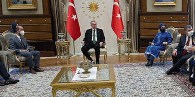 Türkiye onları konuşuyordu! Başkan Erdoğan'a sürpriz ziyaret