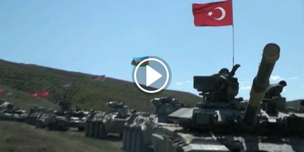 Türkiye ve Azerbaycan'dan ortak askeri tatbikat!