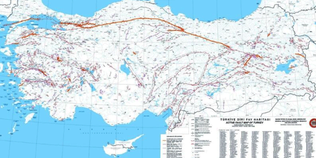 Türkiye'de 5,5 ve üzerinde deprem üretebilecek 485 diri fay var