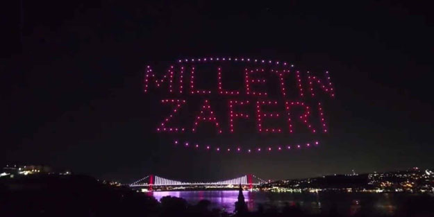 Türkiye'de bir ilk! 200 İHA ile 15 Temmuz destanı!