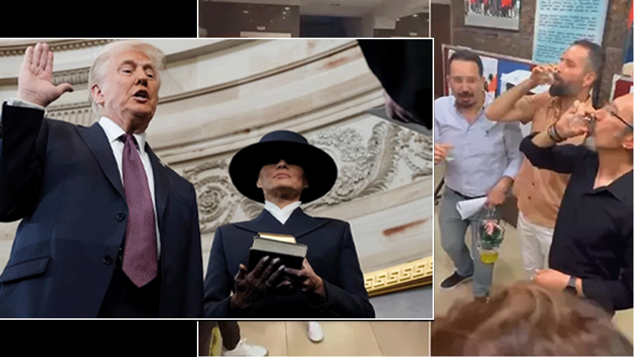 Türkiye’de cumhurbaşkanı camiye gidip sonra gelip yemin etse… ABD başkanı İncil’e yemin ediyor biz ise okulda şampanya patlatıyoruz!