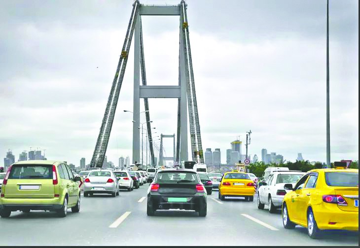 Türkiye’de en çok araç Fatih Sultan Mehmet Köprüsü’nden geçiyor