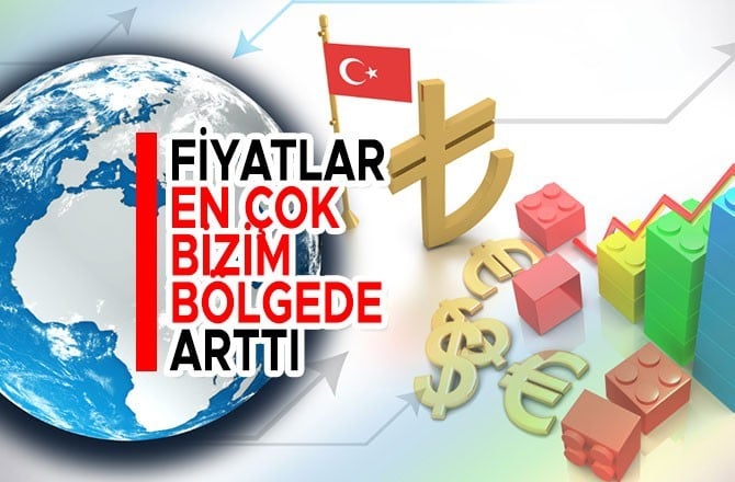 Türkiye’de, geçen sene yıllık bazda fiyatların en fazla arttığı bölge, yüzde 13,65 ile 