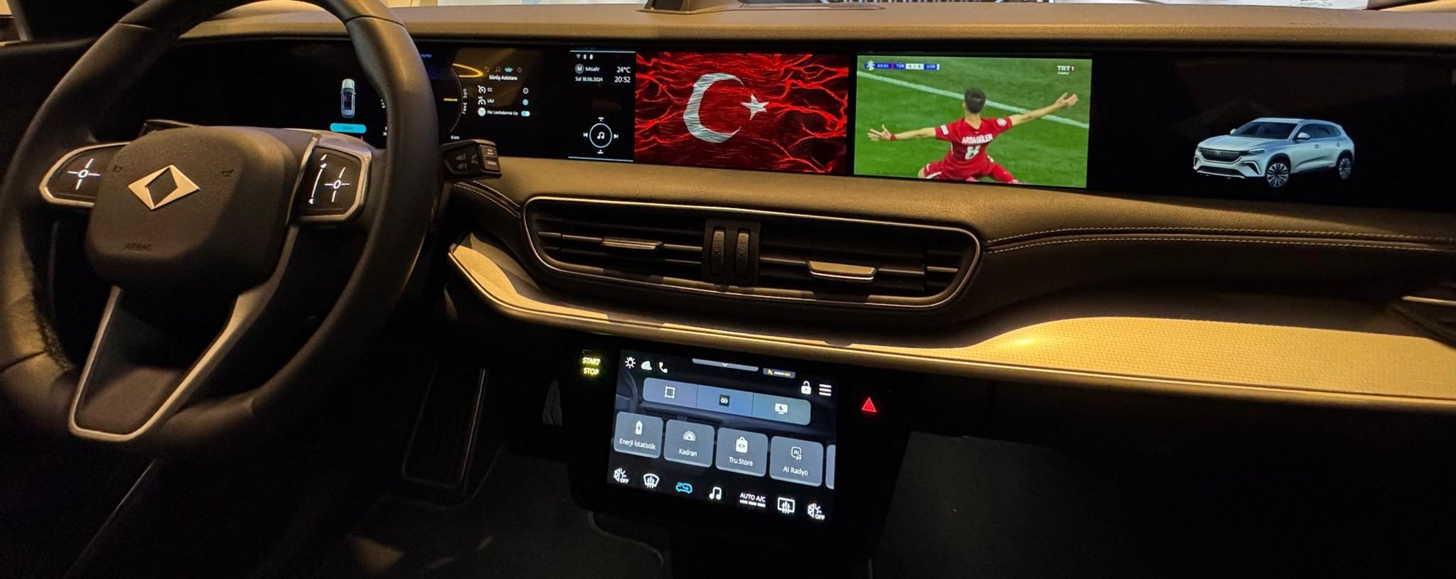 Türkiye’de ilk yaşandı! Tarihi maçı Togg’dan izlediler! Futbol şöleni artık yerli ve milli otomobilimizde!