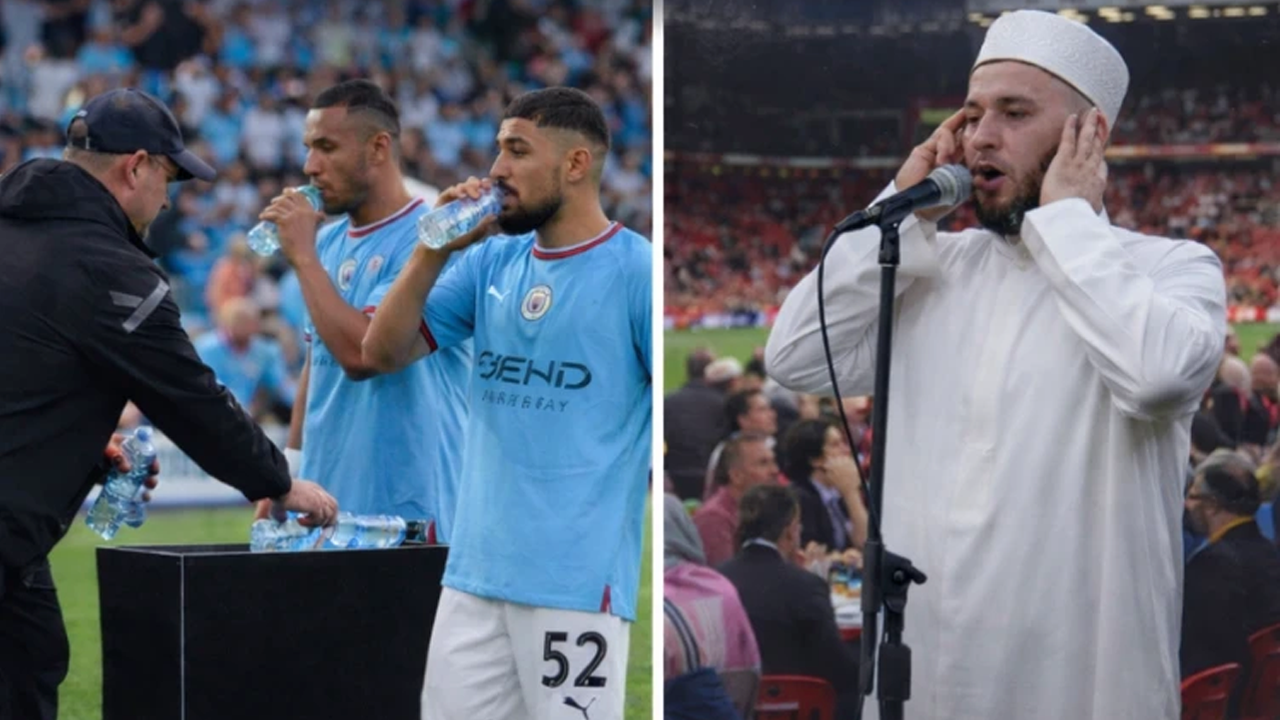 Türkiye'de olsa sekülerler ayaklanırdı: İngiliz takımlar sahada ezan okutup iftar veriyor