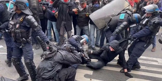 Türkiye’de özgürlük yok diyenler iyi izlesin! Alın si̇ze Avrupa’da i̇nsan hakları