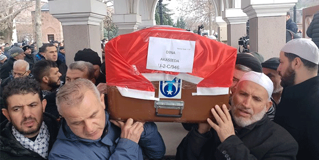 Türkiye'de vefat eden yaralı Filistinliler son yolculuğuna uğurlandı!