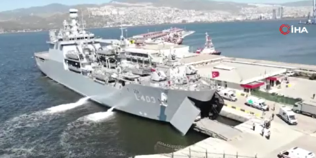 Türkiye’den dost eli! TCG BAYRAKTAR rotaya vardı