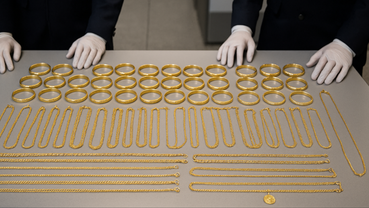 Türkiye’den gelen yolcunun üzerinden kuyumcu dükkanı çıktı!