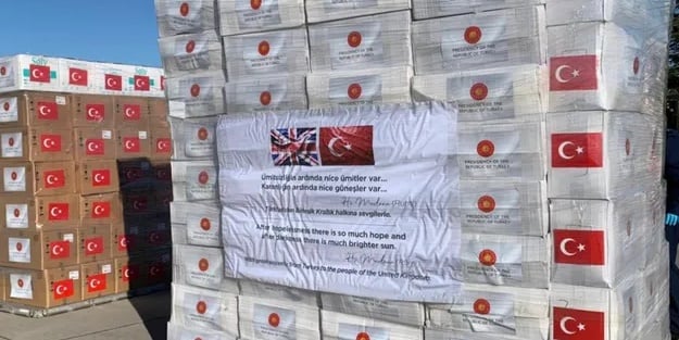 Türkiye'den İngiltere'ye ikinci yardım paketi!