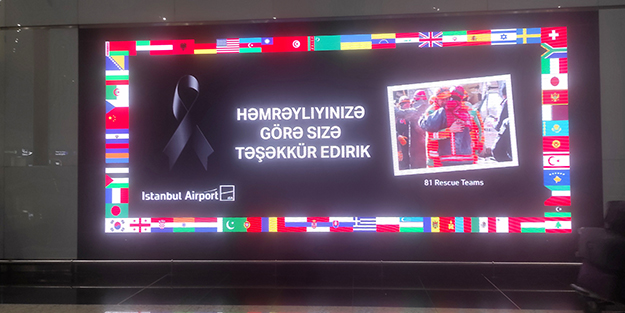 Türkiye'den İstanbul Havalimanı'nda anlamlı mesaj!