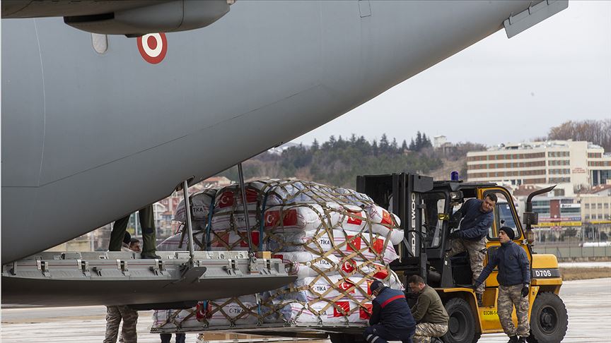 Türkiye'den koronavirüs salgınıyla mücadeleye destek