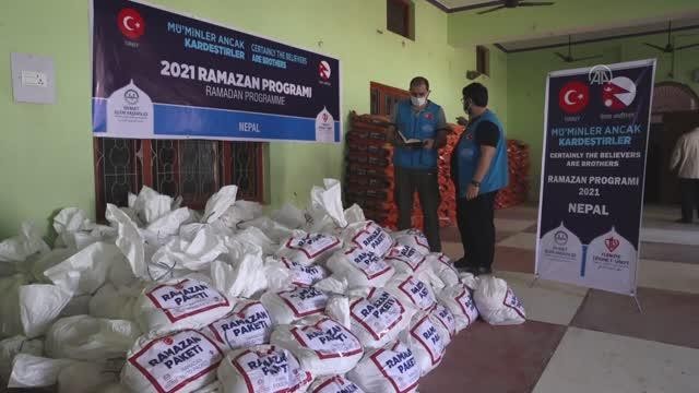 Türkiye’den uzanan yardım eli Nepal’deki ihtiyaç sahiplerine ulaştı