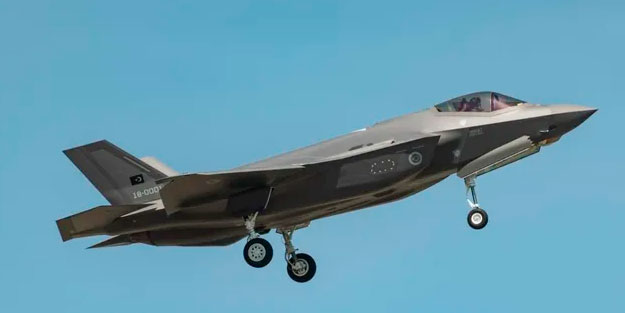 Türkiye'nin beşinci F-35 savaş uçağının arması takıldı!
